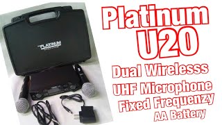 Platinum U20 UHF Dual Wireless Microphone [upl. by Letnuahs]