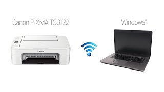 Setting up Your Wireless Canon PIXMA TS3122 Easy Wireless Connect with a Windows Computer [upl. by Yevoc499]