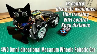 4WD Omnidirectional Mecanum Wheels Robotic Car Kit with Raspberry Pi Pico srituhobby [upl. by Layod195]