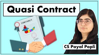 What is Quasi Contract  Quasi Contract Meaning  Quasi Contract with Example  Indian Contract Act [upl. by Ioab]