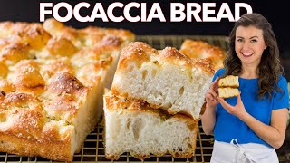 HOW TO MAKE SOFT and CRISPY FOCACCIA BREAD [upl. by Yllehs807]