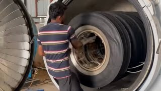 Amazing Process of Making Retreaded Tire With Old Tires Tire Recycling Factory in India [upl. by Eeluj]