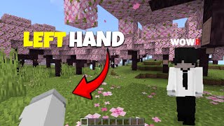 Left Hand for Minecraft Pe Bedrock 12141 [upl. by Cirtap]