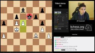 Lichess Titled Arena 3 ft Magnus Carlsen aka DrDrunkenstein [upl. by Llacam]