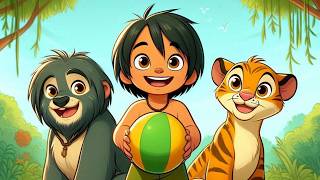 Mowgli and the rubber ball in hindi jungle book whimsytalestv [upl. by Ona]