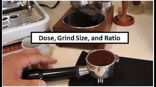 Breville Barista Pro  Dose Grind Size Espresso Ratio Extraction Time [upl. by Jamin]