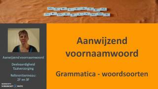 Aanwijzend voornaamwoord Grammatica woordsoorten [upl. by Candra]