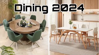 Dining 2024  Modern Round Dining Table Design Ideas  Latest Dining Set Home interior trends [upl. by Pandich155]