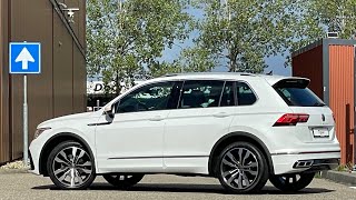 Volkswagen NEW Tiguan Rline 2022 in 4K Oryx White Pearl 20 inch Suzuka Walk around amp detail [upl. by Adnilram]