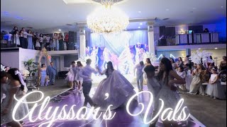 ALYSSON’S XV VALS  DREAMING OF YOU BY SELENA 🌹💜 [upl. by Notserp]