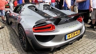 P1 918 Spyder and LaFerrari  Startup sounds [upl. by Buehrer]