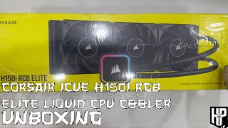 CORSAIR iCUE H150i RGB ELITE Liquid CPU Cooler  Unboxing [upl. by Nna817]