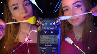 ASMR👂🌸 NETTOYAGE des OREILLES avec ma JUMELLE [upl. by Ellertal]