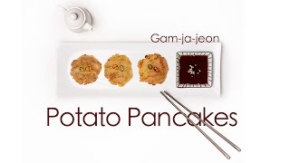 Korean Potato Pancakes Gamjajeon 감자전 [upl. by Yehus434]