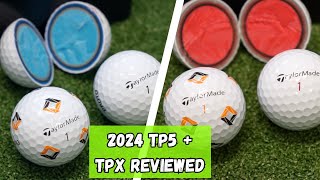 2024 TaylorMade TP5  TP5x Golf Ball Review [upl. by Burgwell]