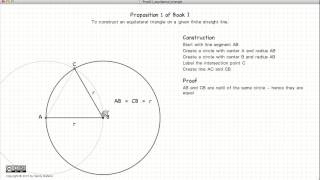 Euclids Elements Book 1  Proposition 1 [upl. by Jannery]