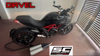 SC Project soundcheck Ducati Diavel [upl. by Iuqcaj]