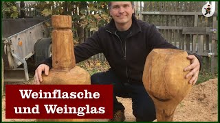 Weinflasche und Weinglas [upl. by Aihsenat]