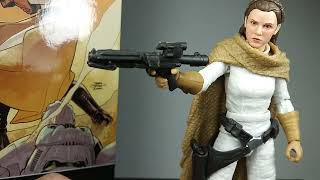 Star Wars Princess Leia Organa The Black Series Comic Hasbro Revisión Figura Acción Español 6 Pulgad [upl. by Leonore]