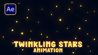 Background for video  Night Sky  Falling Star  Twinkling Star  Loop  No Copyright [upl. by Imalda310]