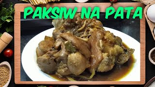 PAKSIW NA PATA  PATA NA PAKSIW  PATA RECIPE QUICK AND EASY VERSION BONINGS KITCHEN [upl. by Leiser]