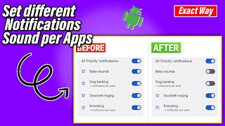 How to change notification Sounds for different apps on Android [upl. by Faubert]