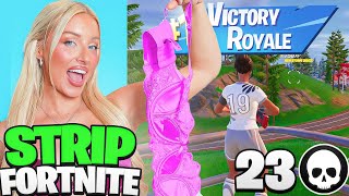 1 KILL  REMOVE 1 CLOTHING PIECE ON FORTNITE  Charlotte Parkes ft Hana [upl. by Nollat]