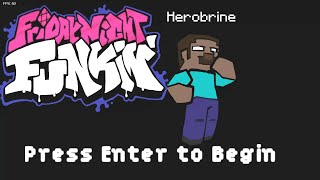 FNF Herobrine Sighting Walkthrough [upl. by Atnwahs]