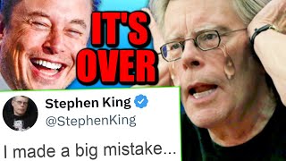 Stephen King PANICS After Elon Musk DESTROYS HIM in the Most HILARIOUS Way Possible [upl. by Kenric]