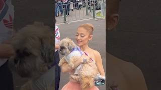 Ariana Grande gets handed a fan’s Dog [upl. by Vidda]