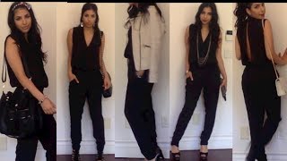 How to Style a Black Jumpsuit 9 Different Options [upl. by Horacio]