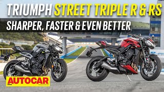 2023 Triumph Street Triple R RS review I Sharper faster better I First Ride I Autocar India [upl. by Nnayr]