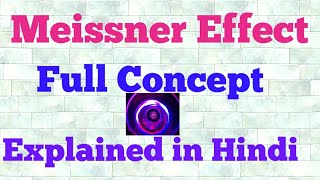 meissner effect hindi [upl. by Gerti]