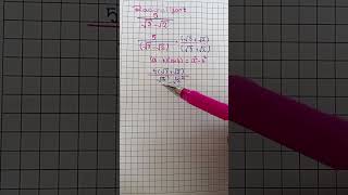 RACIONALIZACIÓN  Aprende a racionalizar con es este vídeo racionalizacion algebra mathematica [upl. by Truelove]