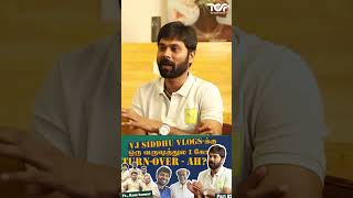 VJ Siddhu vlogs ஒரு வருஷத்துல ஒருகோடி Turnover ha😱  vjsiddhu vjsiddhuvlogs interview tcf [upl. by Tenaej]