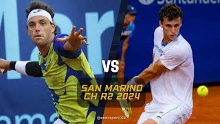 San Marino Challenger 2024 R2 Marco Cecchinato WC vs Juan Manuel Cerundolo 8 Highlights [upl. by Aretak668]