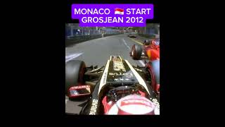 GROSJEAN MONACO 🇲🇨 START v8 formula1 f1onboard [upl. by Crespo169]