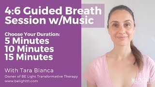 46 Breathing  Coherent Breathing  Guided Session WITH Background Music 51015Minute Options [upl. by Brendis942]