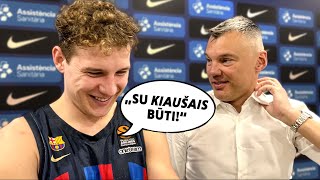 Kaip Jasikevičius ir Jokubaitis „Žalgirio“ problemas sprendė [upl. by Knarf662]