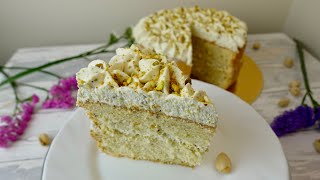 ✨PISTACHIO CHIFFON CAKE TORTA CHIFFON AL PISTACCHIO✨ [upl. by Marrin]