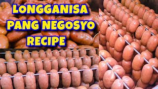 HOMEMADE LONGGANISA RECIPE PANG NEGOSYO  HOW TO MAKE LONGGANISA  JVS VLOG [upl. by Erwin470]