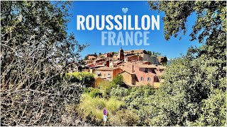 Roussillon  red village in ProvenceAlpesCôte dAzur region [upl. by Ringler]