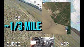 13 Mile with Fli14 FSi6X amp 25mw  Budget Basher Range Test  Flysky  Eachine  Mamba F405 [upl. by Lyrej12]