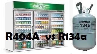 R404A vs R134a ¿Cual gas es mejor diferencias y cuales son las presiones de estos refrigerantes [upl. by Gnilhsa]