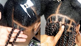 TWIST CLASS Multiple ways to start twist twist from the root Knotless twist  box braids twist [upl. by Nilek]