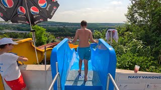 Nagy Vakond Water Slide at Aquaréna Mogyoród 🇭🇺 [upl. by Assirehc]