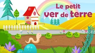 Le petit ver de terre  Comptine avec gestes pour enfants et bébés avec les paroles [upl. by Cohleen458]