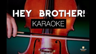 Hey brother  KARAOKE with real acoustic instruments AVICII [upl. by Naga848]