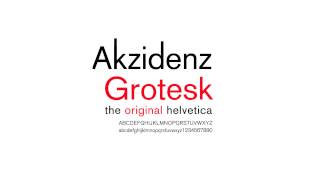 Akzidenz Grotesk Type Specimen [upl. by Rahal]