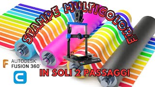 Stampa 3D multicolore con Cura [upl. by Ardnasella612]